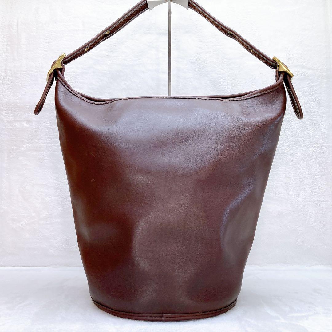 ✨美品✨COACH オールドコーチ ダッフルバッグ バケツ型 レザー ブラウン