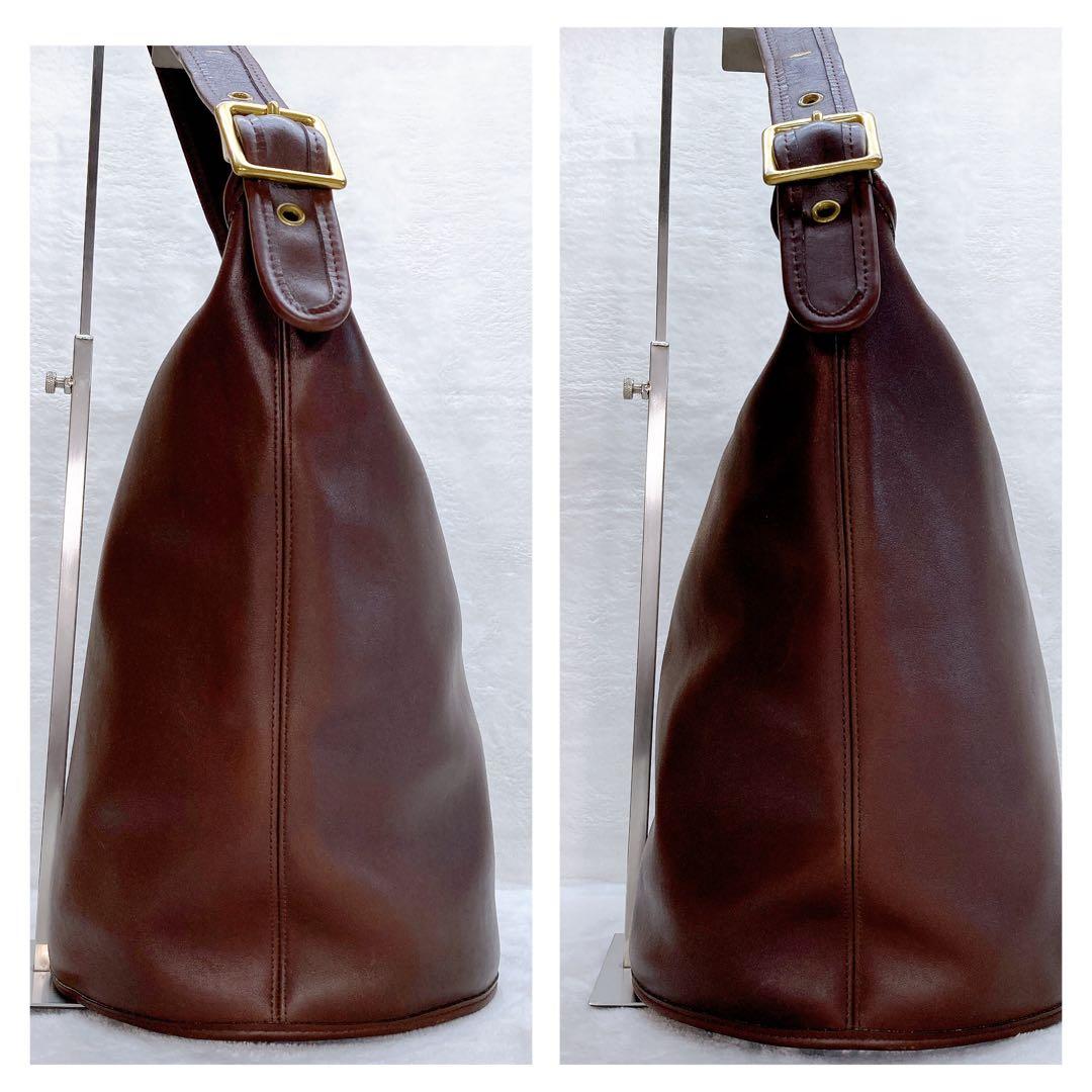 ✨美品✨COACH オールドコーチ ダッフルバッグ バケツ型 レザー ブラウン