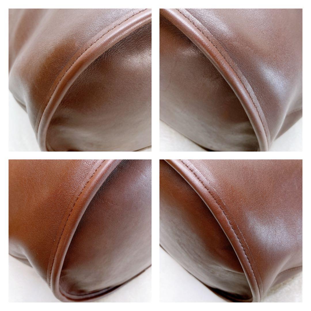 ✨美品✨COACH オールドコーチ ダッフルバッグ バケツ型 レザー ブラウン