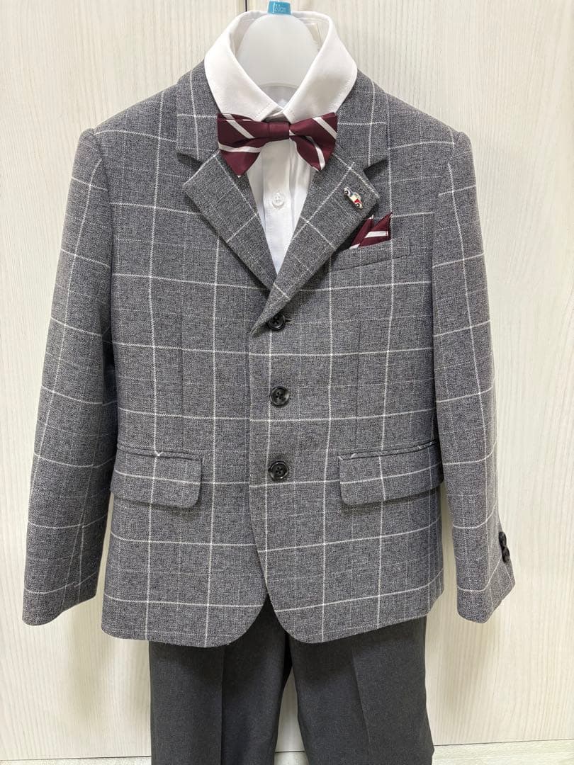 入学式　男の子　スーツ靴靴下セット　（靴18㎝）