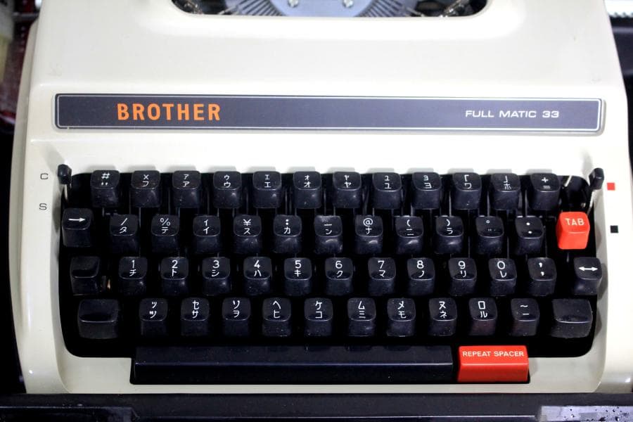 超美品 　カナタイプ　BROTHER FULL MATIC 33 タイプライター