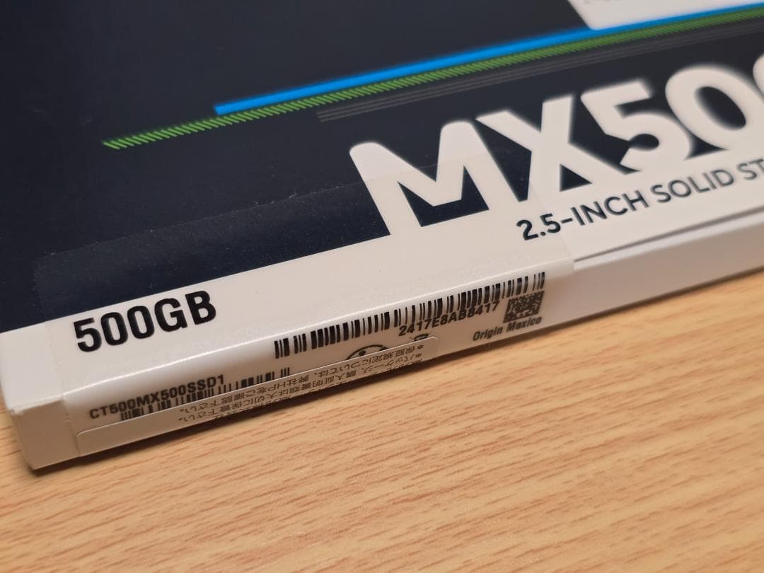 【新品・未開封】Crucial MX500 500GB SSD 国内正規品