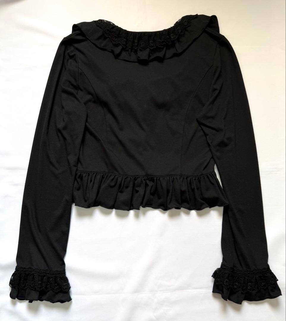 Victorian Maiden ローズレースカーディガン 黒