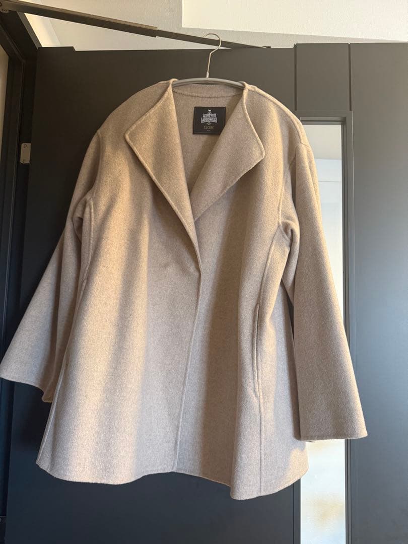 スローブイエナ　HAMILTON ダブルフェイスウールショートコート