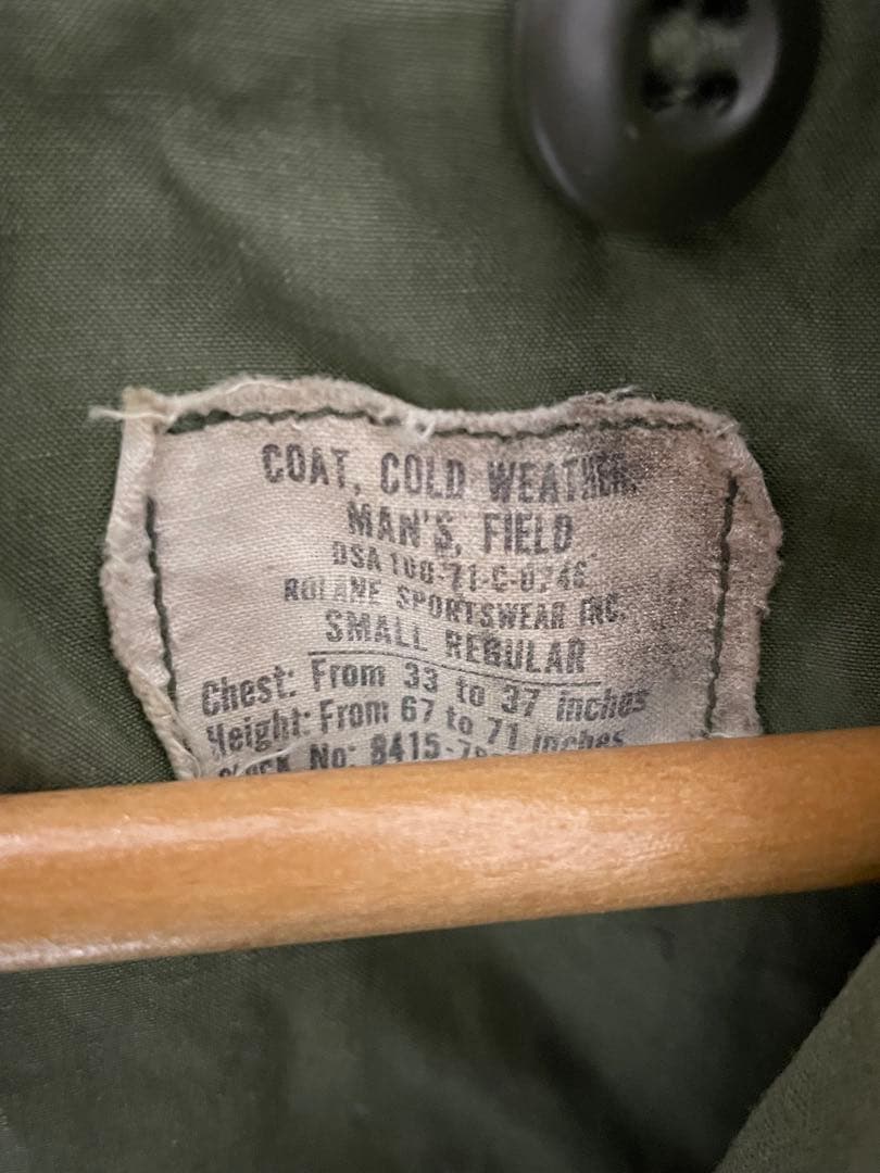 70s US.ARMY M-65 フィールドパーカー SMALL REGULAR