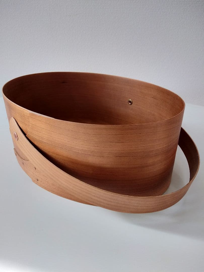 オーバルボックス　チェリー材