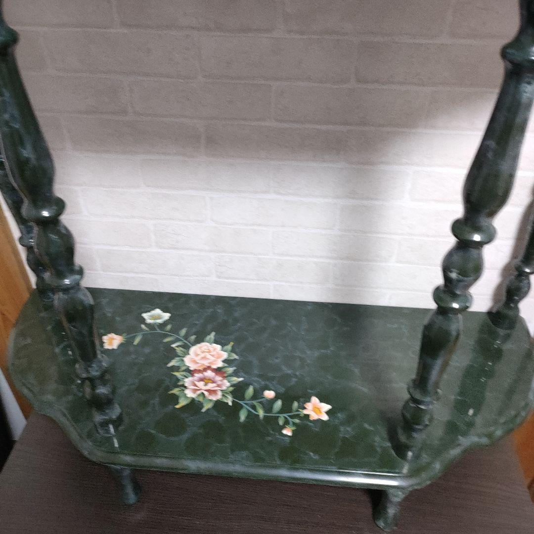 アンティーク コンソールテーブル サイドテーブル 花台 飾台 飾棚 イタリア家具