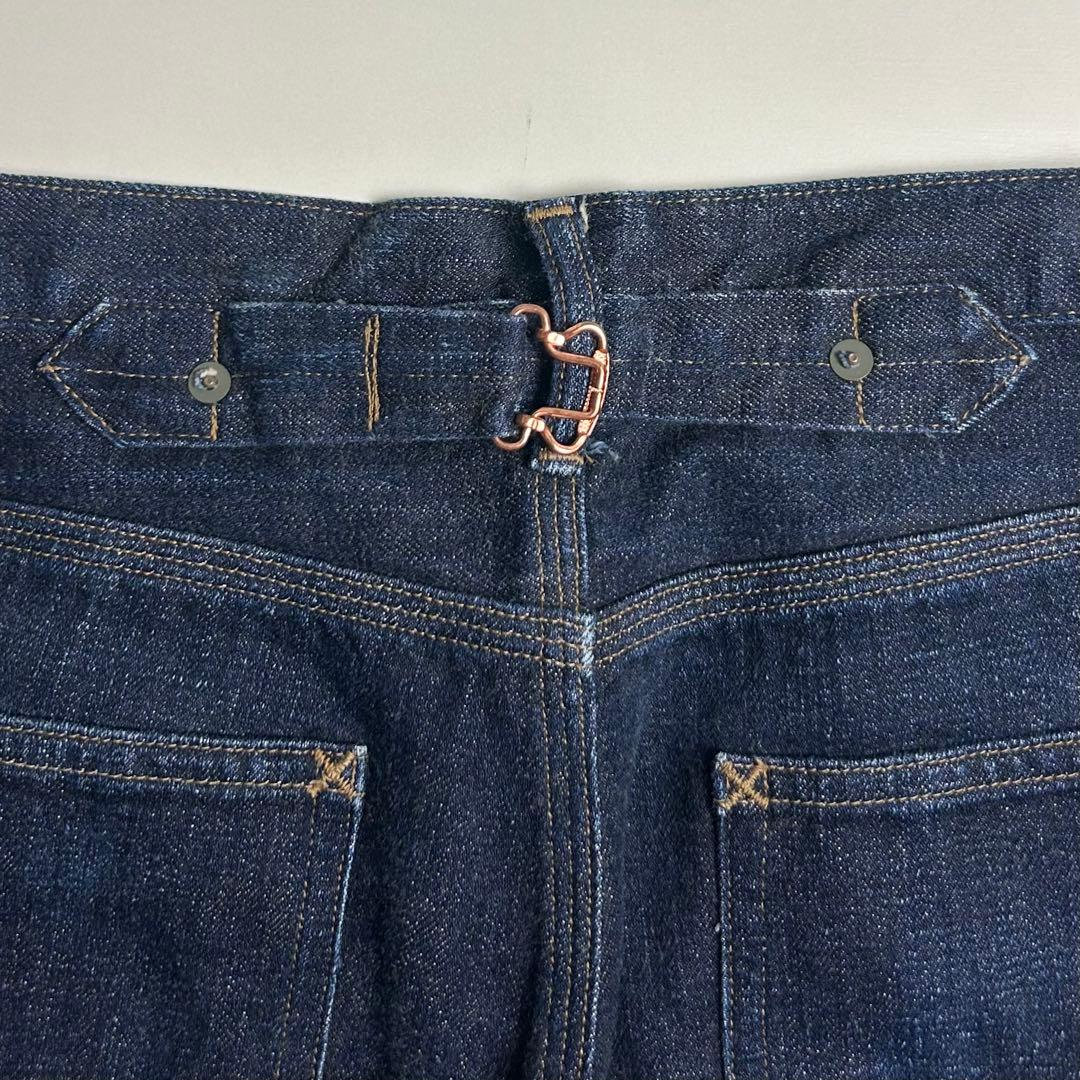 【美品】ナイジェルケーボン/12oz/ヴィンテージ5ポケットデニム/シンチバック