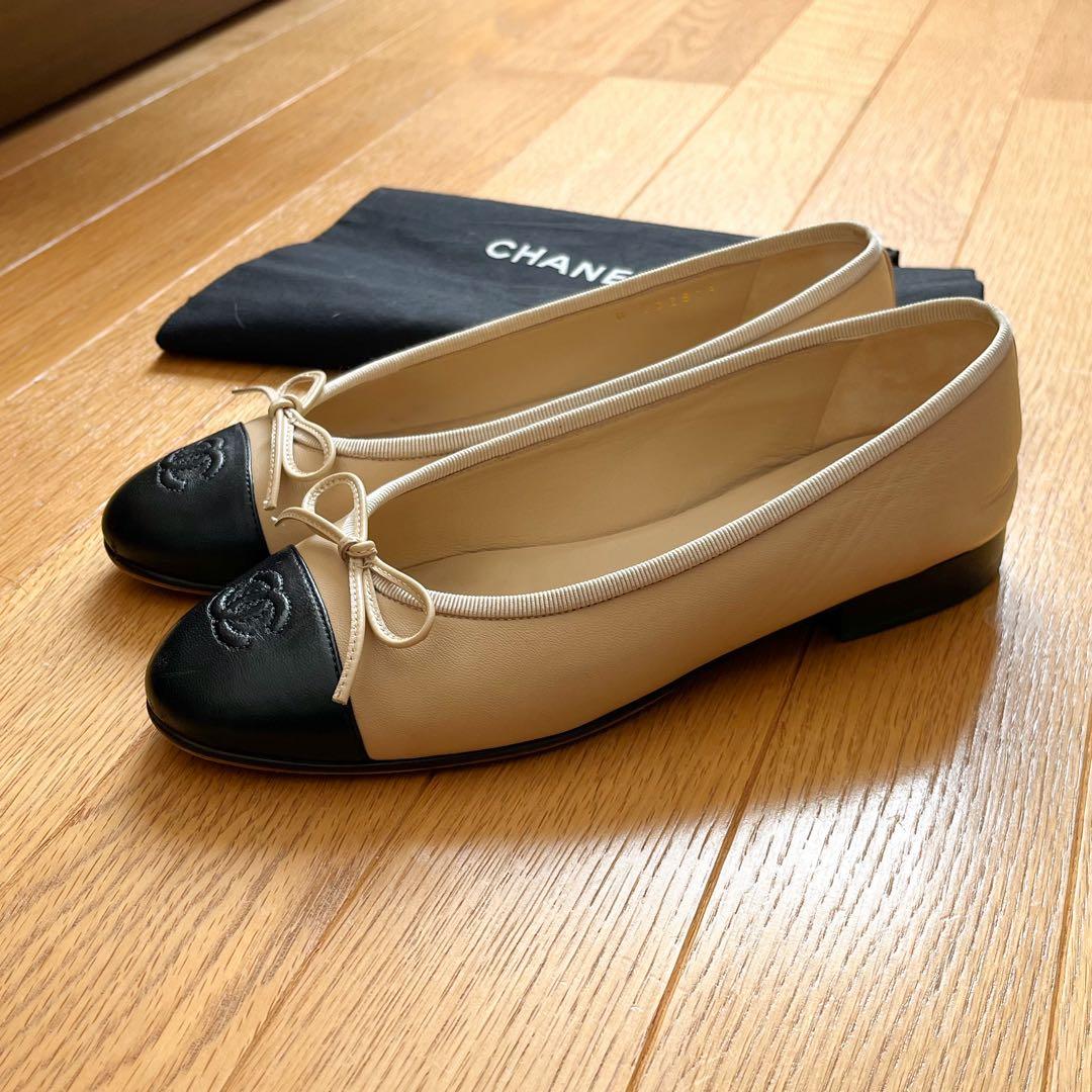 美品 シャネル CHANEL ココマーク バレエシューズ 36.5
