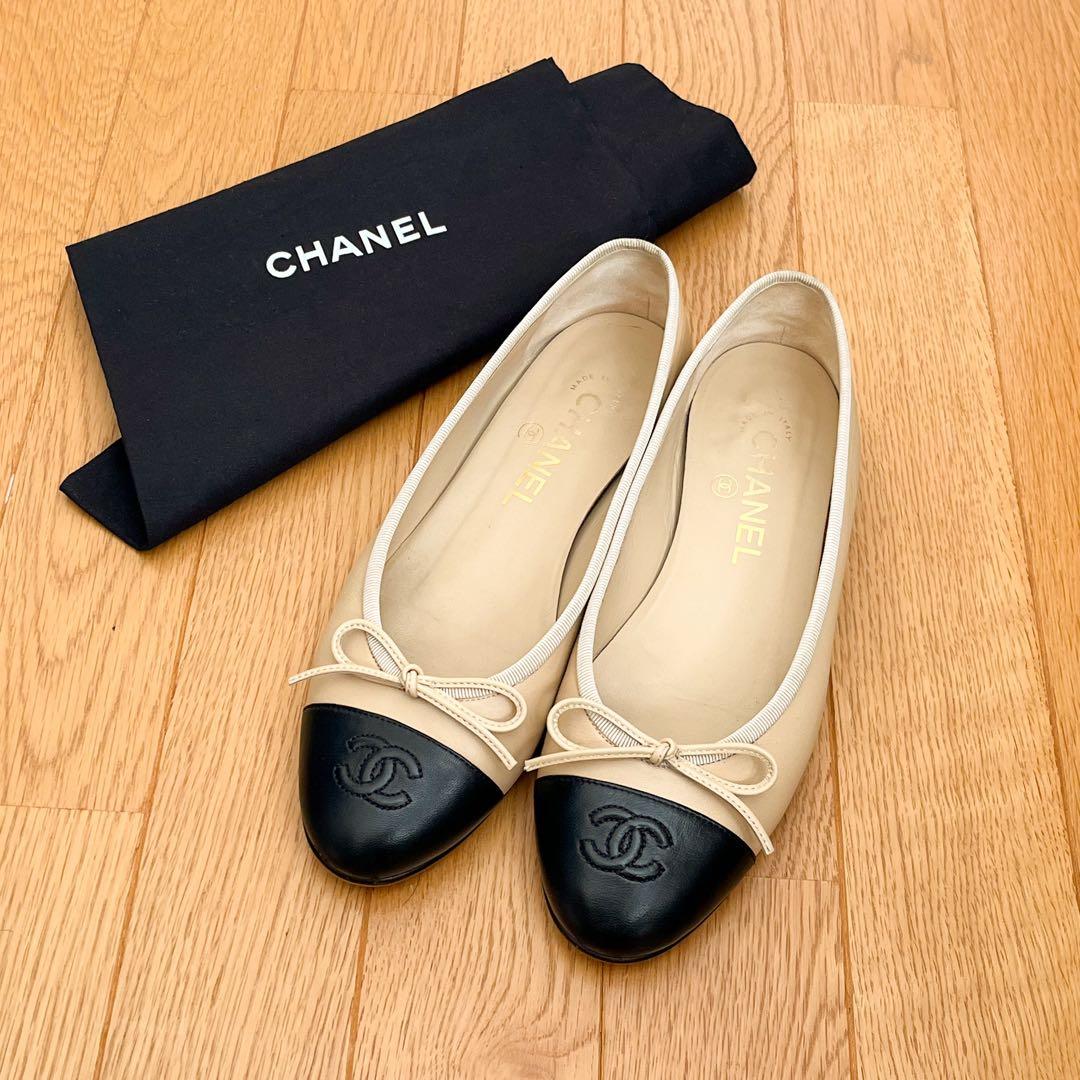 美品 シャネル CHANEL ココマーク バレエシューズ 36.5
