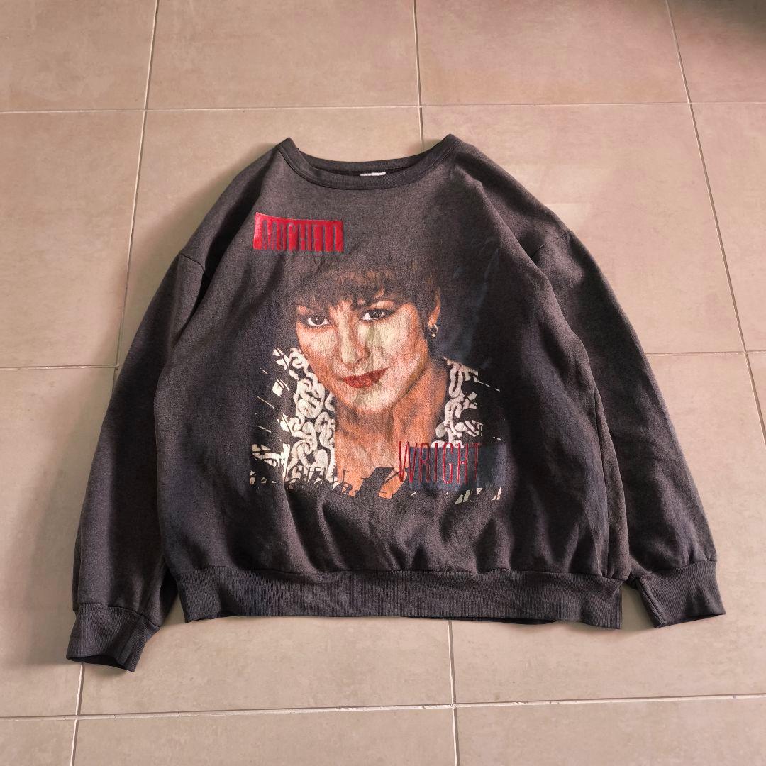 サンフェード　90s Michelle Wright　スウェット　ブラック