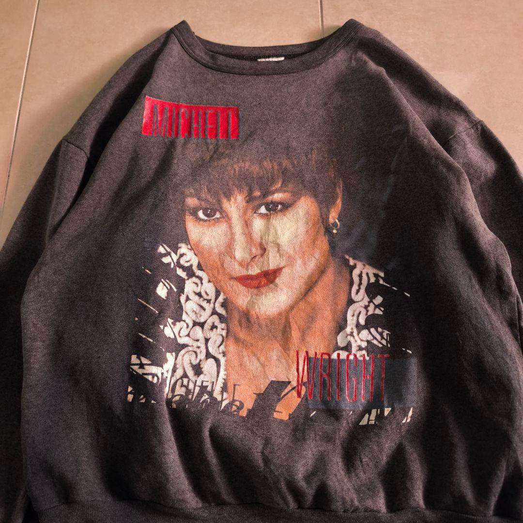 サンフェード　90s Michelle Wright　スウェット　ブラック