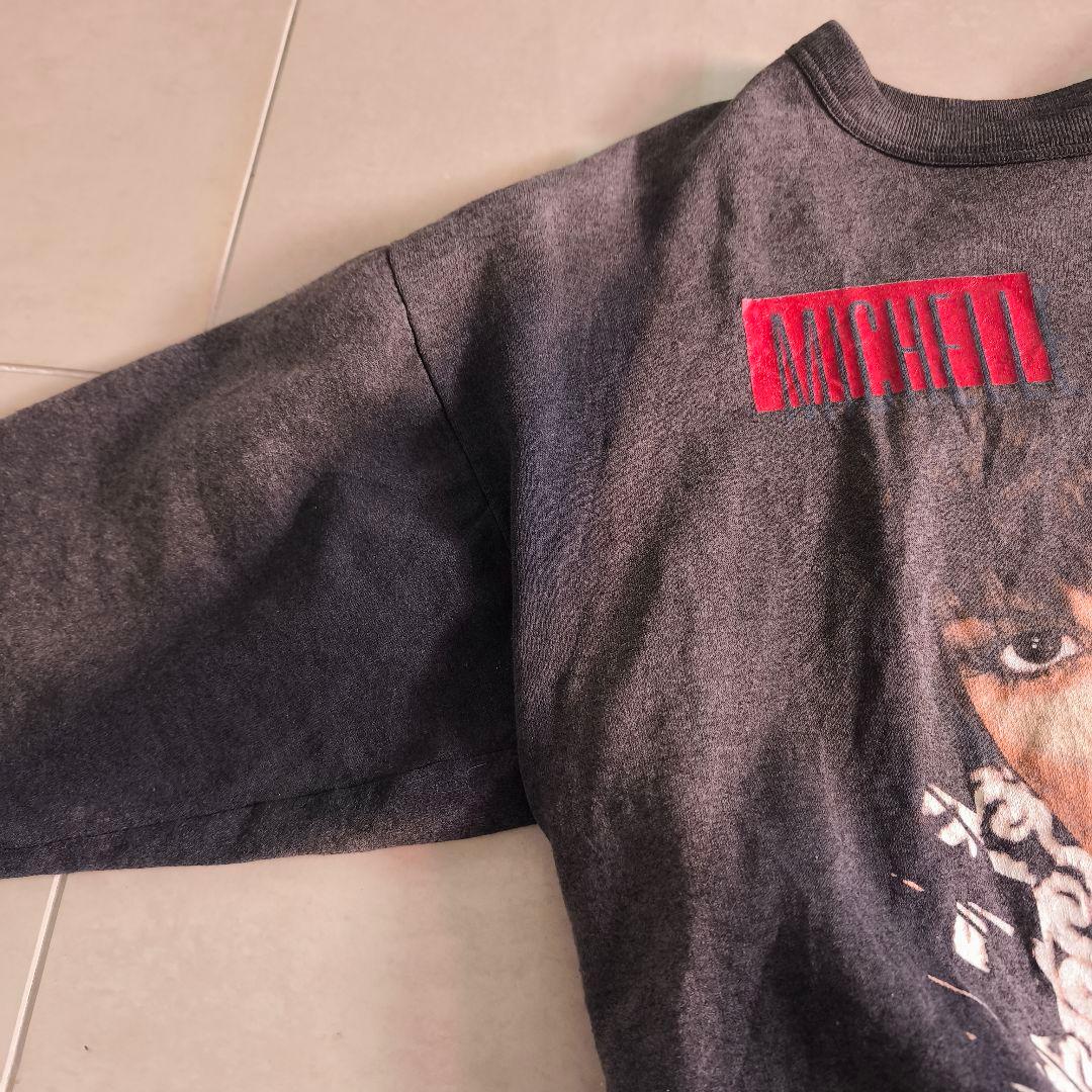 サンフェード　90s Michelle Wright　スウェット　ブラック