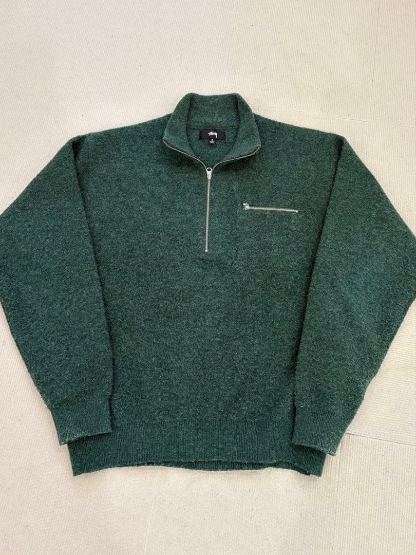Stussy ハーフジップセーター M