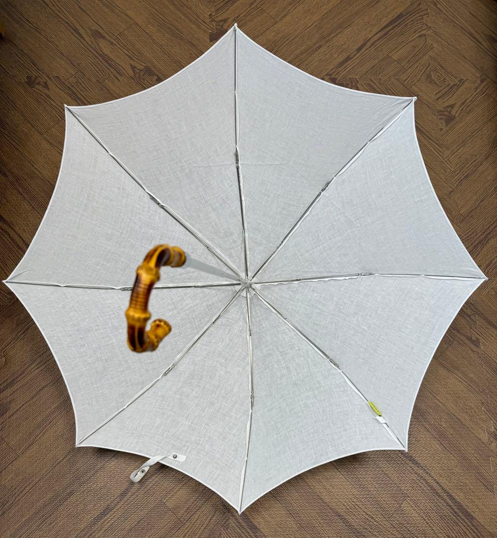 【2025年新品・未使用・タグ付】 ハンウェイ　日傘　麻100% UV カット