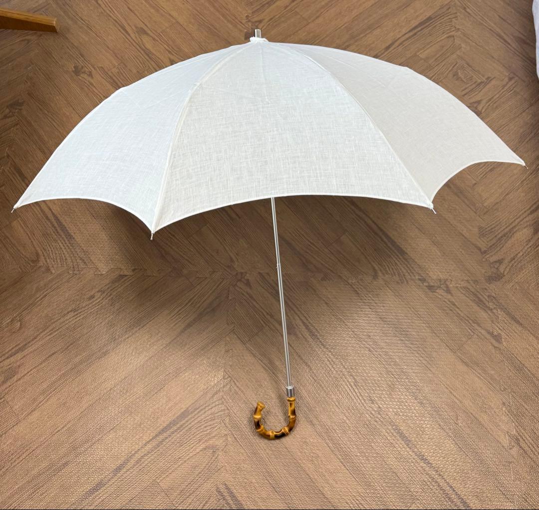 【2025年新品・未使用・タグ付】 ハンウェイ　日傘　麻100% UV カット
