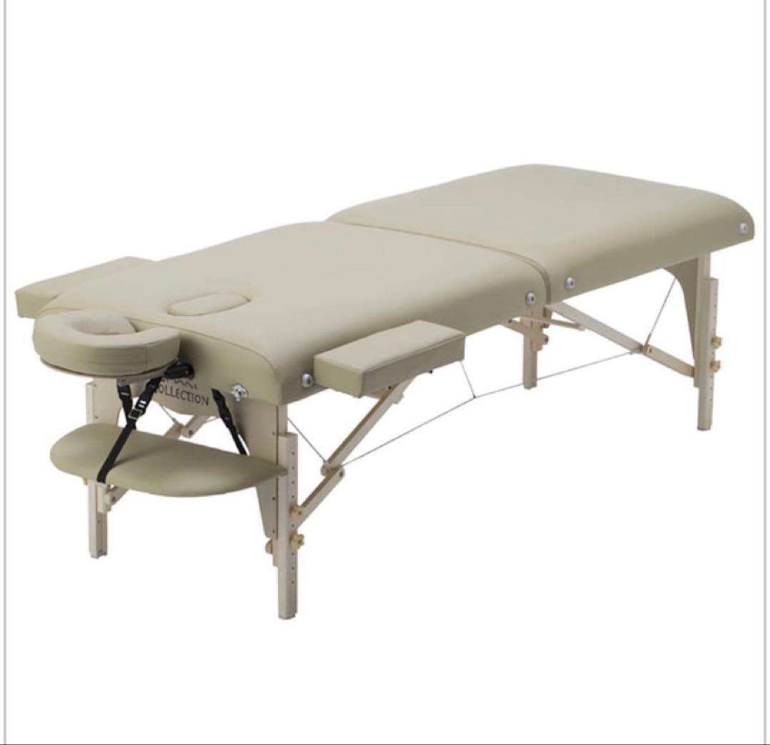 【超美品】高級低反発ワイド木製折りたたみ　エステベッド　Luxia