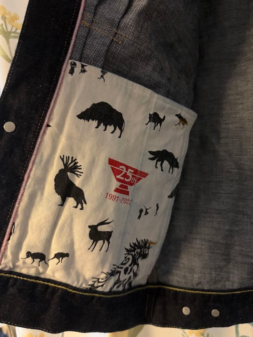 GBL もののけ姫 ×桃太郎デニムジャケット インディゴ　サイズ38