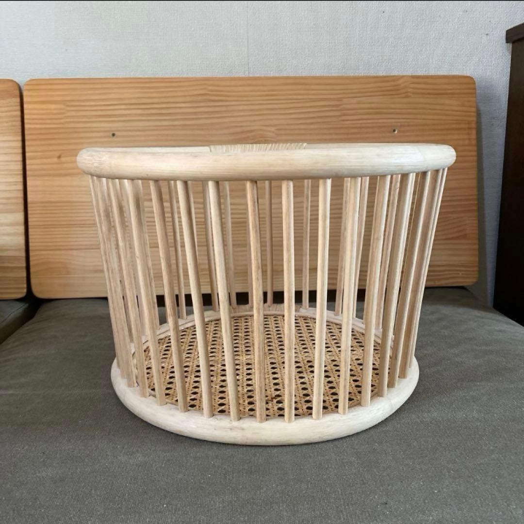ツルヤ商店 籐バスケット maru S 籐 ラタン カゴ 収納かご インテリア