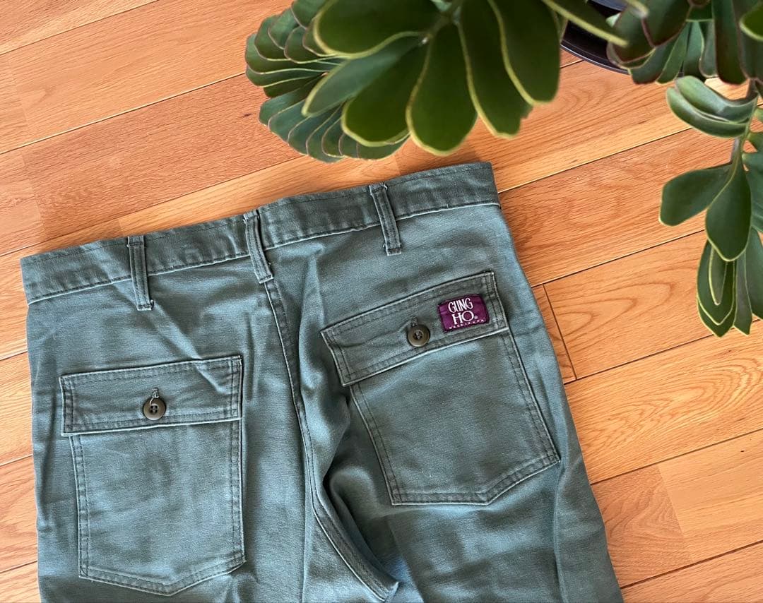 ★USA製GUNG HOガンホーベイカーパンツ ファティーグパンツ