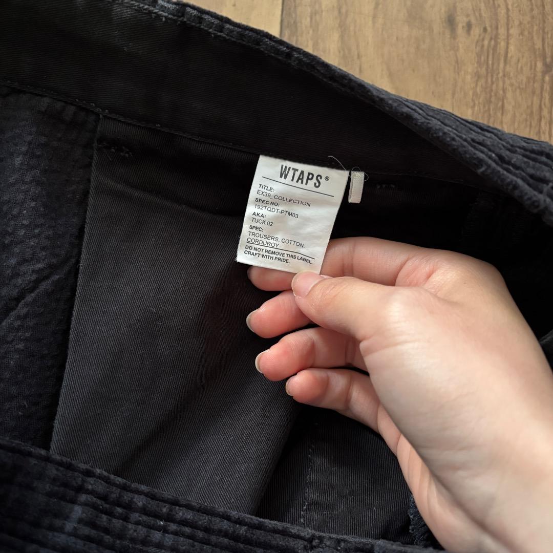 WTAPS コーデュロイ トラウザーズ 黒 XL 稀少