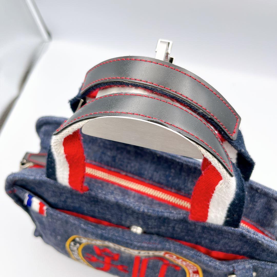 美品　カステルバジャック　2way デニム素材　ハンド　ショルダーバッグ