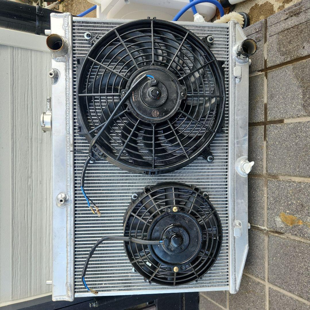 AE86 用　HPI EVOLVE アルミラジエーター 2ファン付き