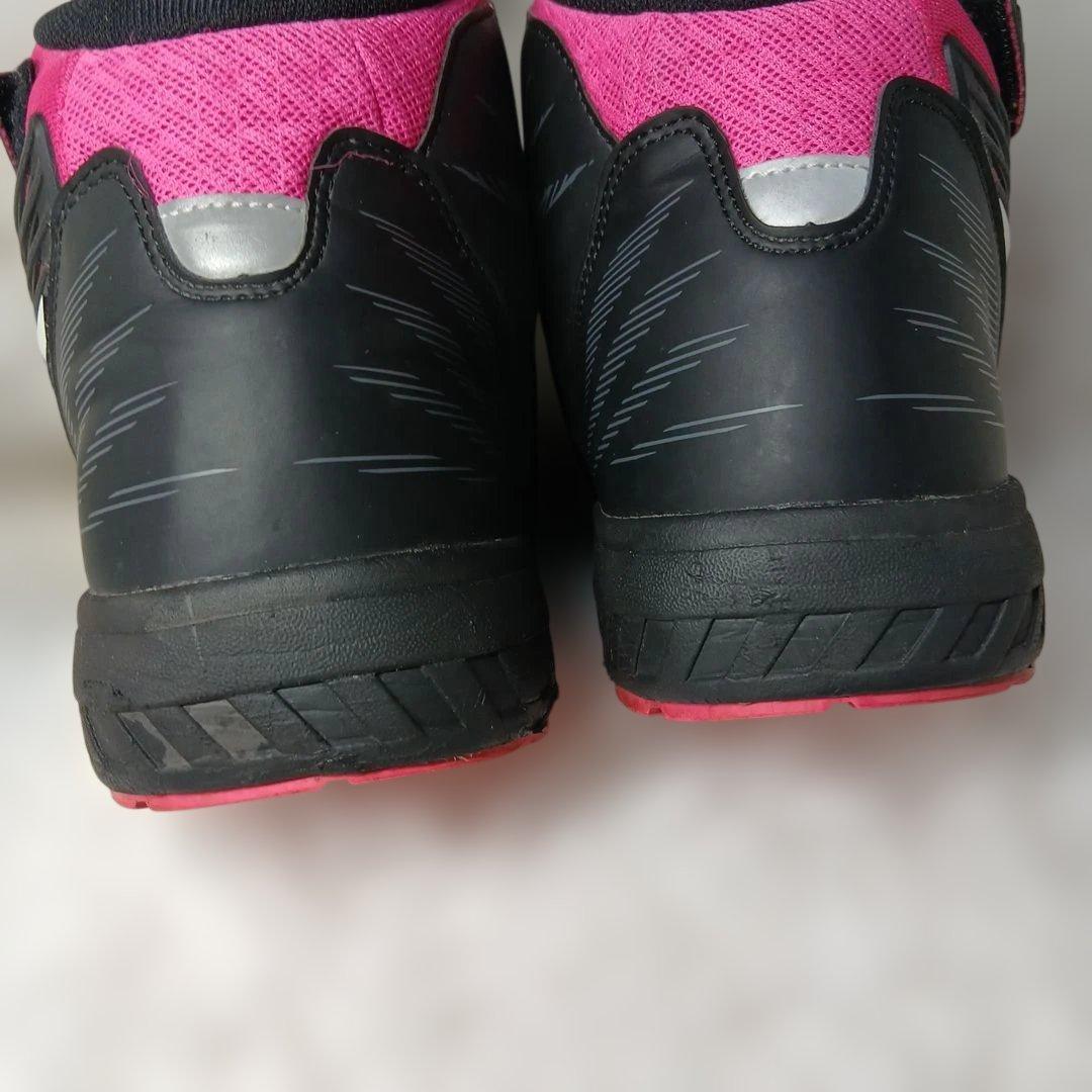 asics ブラック/ピンク ハイカット安全靴