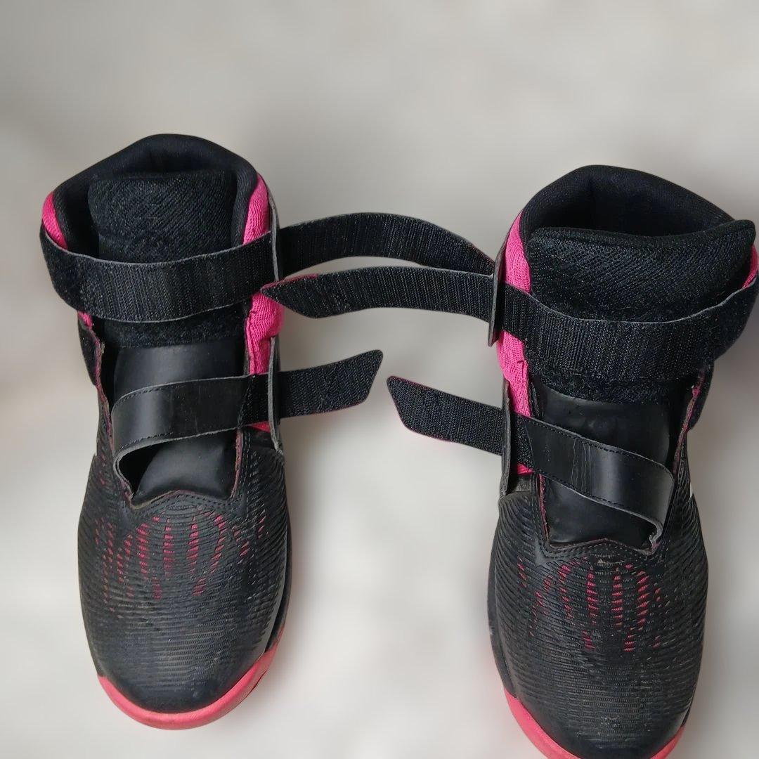 asics ブラック/ピンク ハイカット安全靴