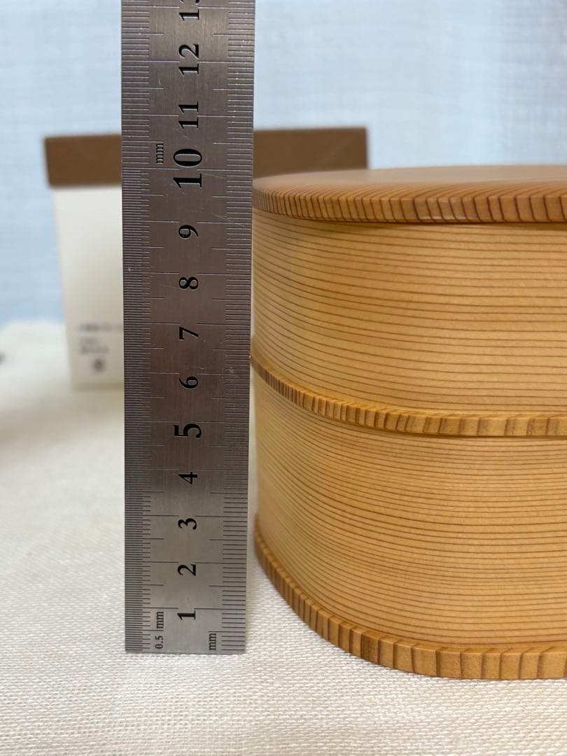 曲げわっぱ　梅花弁当2段　大館工芸社　新品　弁当箱