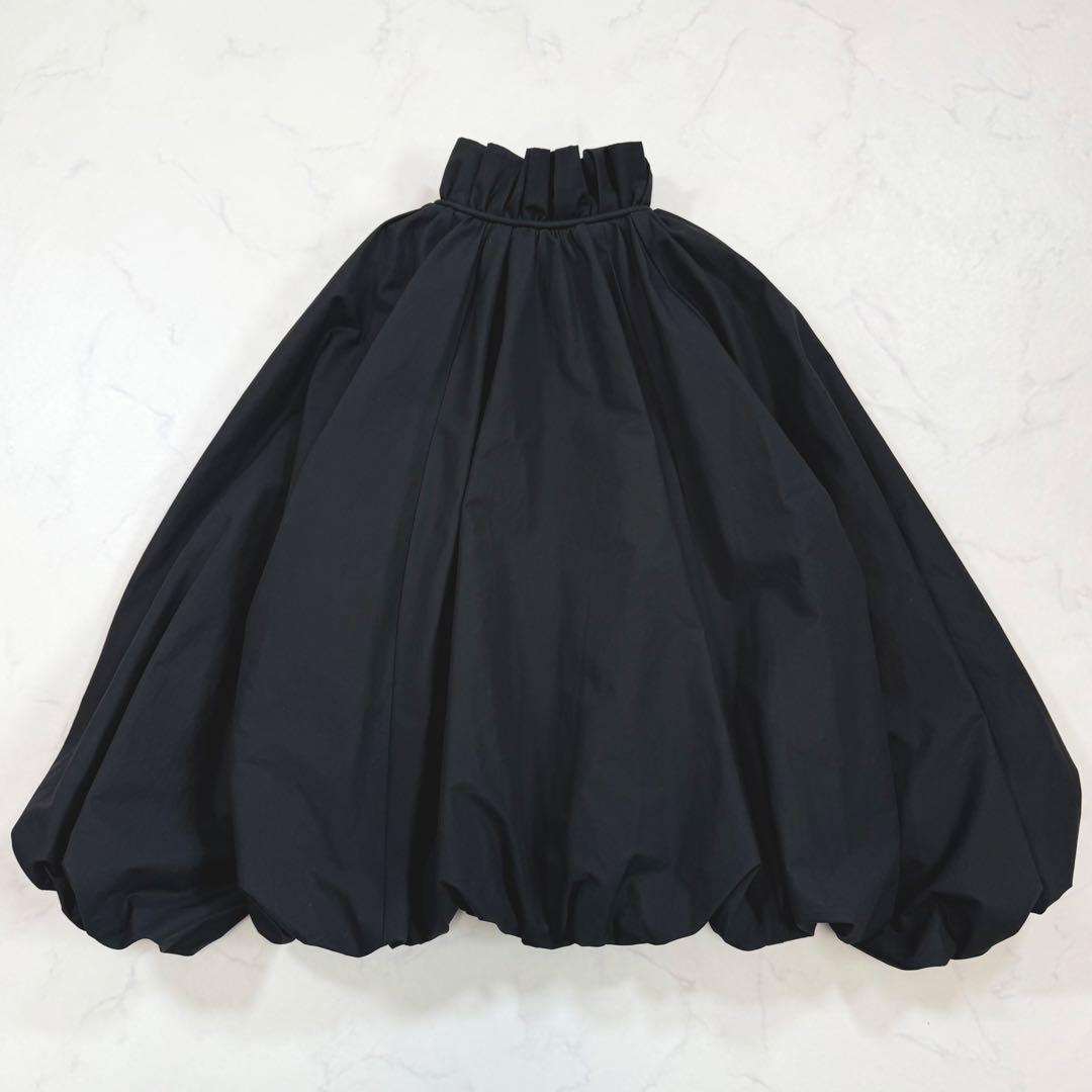 ソブ sov. 24年 タイプライター ギャザーバルーンブルゾン 羽織 黒