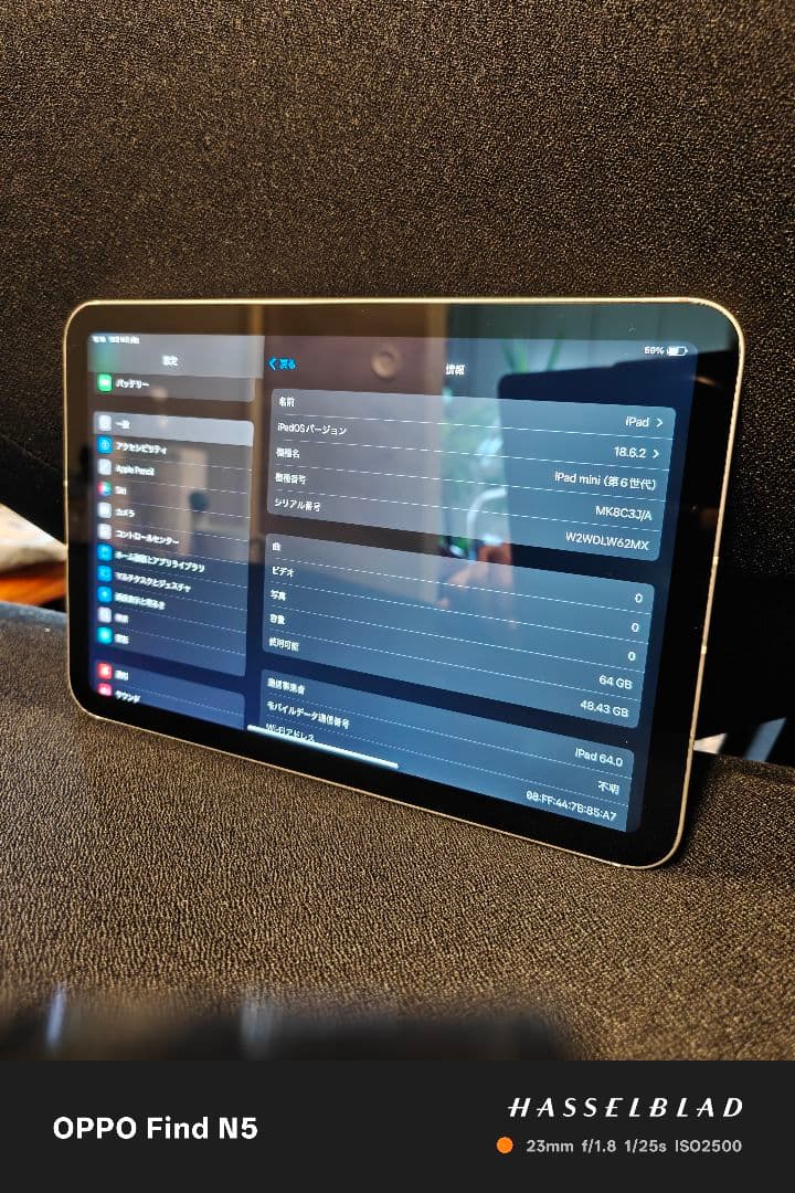 iPad mini Cellular セルラー版 第6世代 64g シルバー