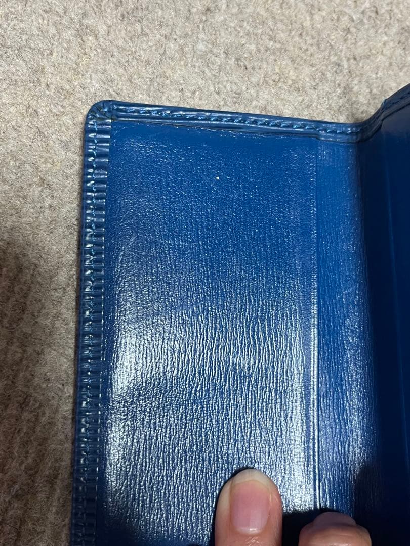 【美品】ルイヴィトン エピ ブルー 名刺入れ カードケース