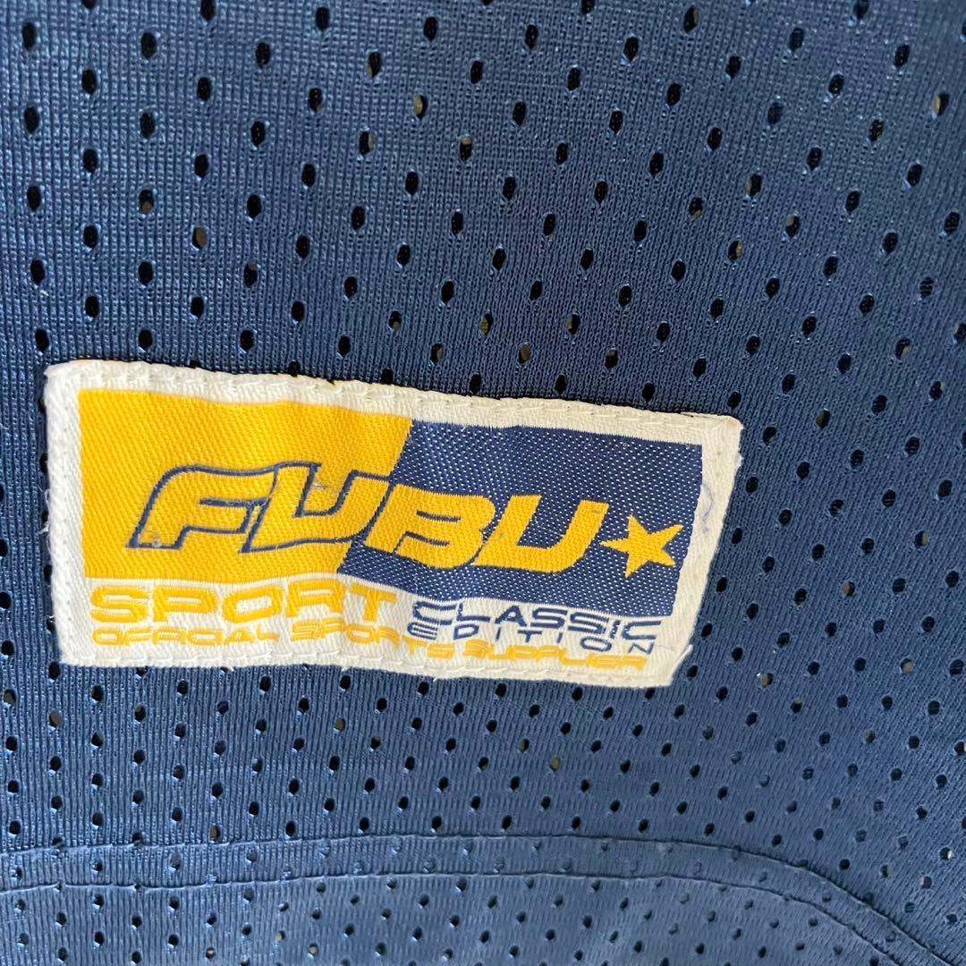 FUBU ゲームシャツ 05 刺繍 1992 オフィシャルリーグ ネイビーXL