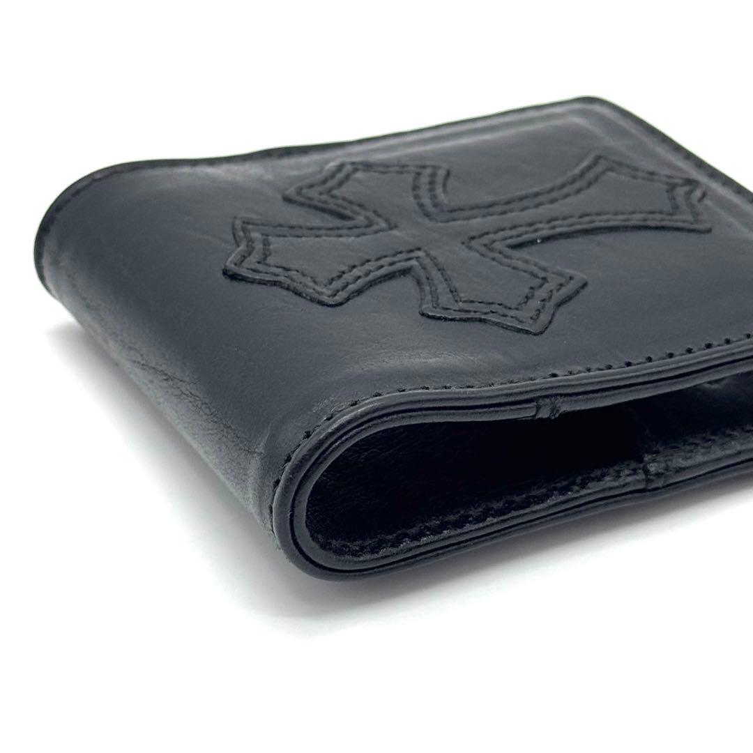 インボイス原本有 クロムハーツ CHクロス パッチ レザー メモホルダー ミニ