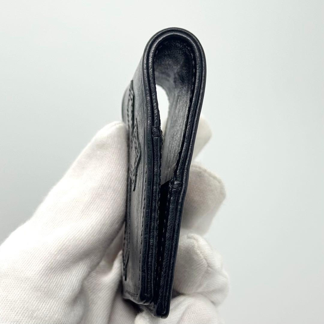 インボイス原本有 クロムハーツ CHクロス パッチ レザー メモホルダー ミニ