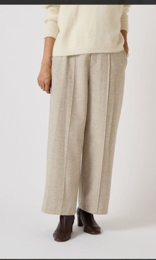 24200円　今季新品　ビアズリー　 LIVETART　ラメ　ウール　パンツ