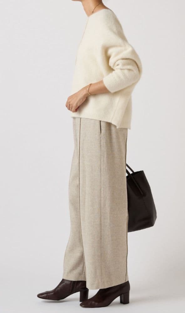 24200円　今季新品　ビアズリー　 LIVETART　ラメ　ウール　パンツ