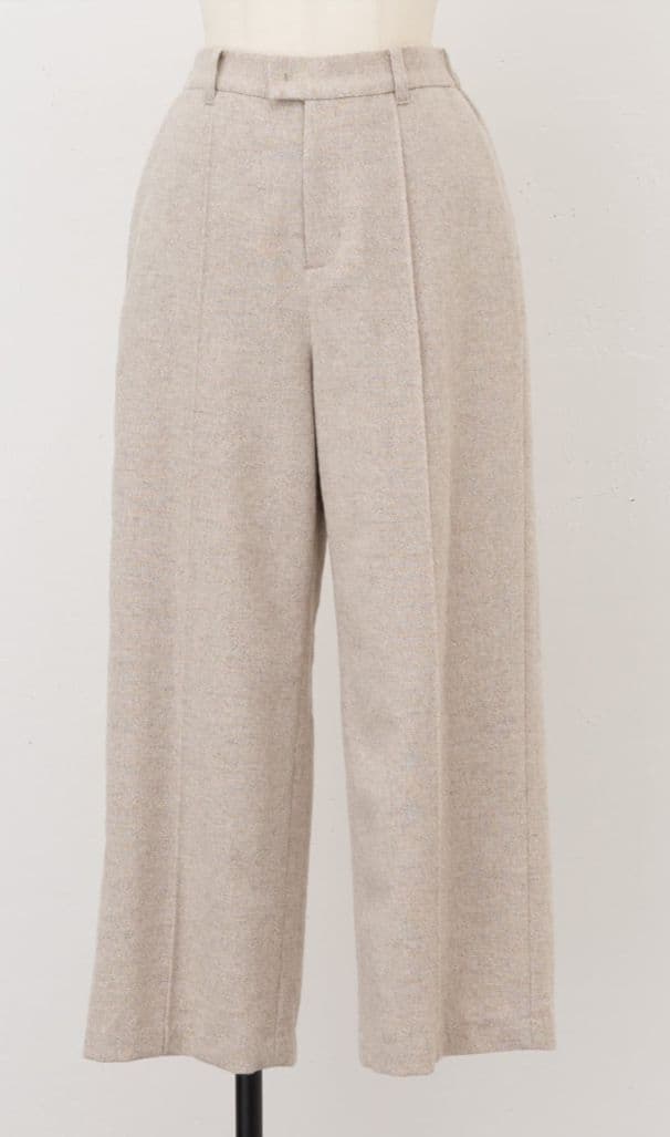 24200円　今季新品　ビアズリー　 LIVETART　ラメ　ウール　パンツ