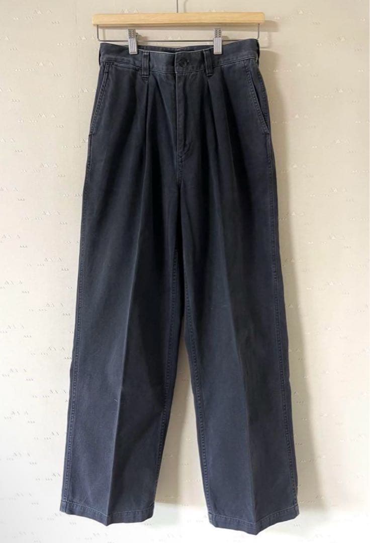 古着 90's ラルフローレン ブラック ツータックチノ ポロチノ