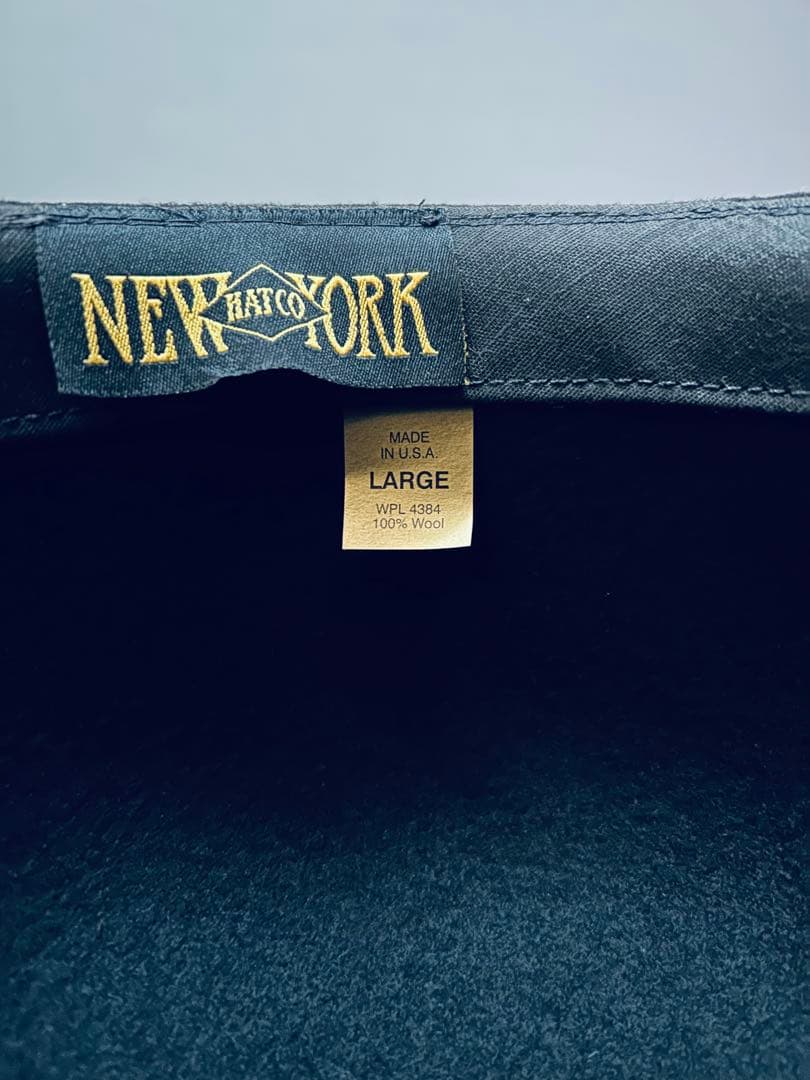 ニューヨークハットNEWYORKHATウールボーラーハット　帽子　ボウシ　黒