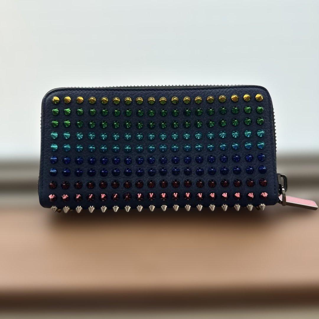 クリスチャンルブタン 長財布 レザー パネトーネ マルチカラー