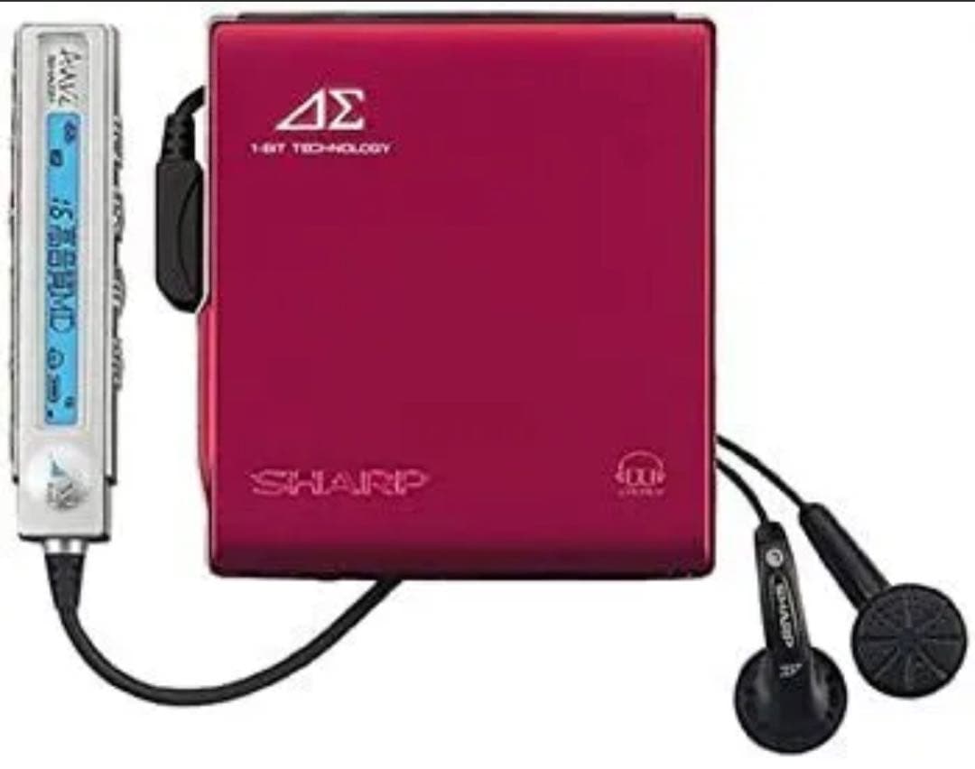 【美品】 SHARP MD-DS70-R 1ビットポータブルMDプレーヤー