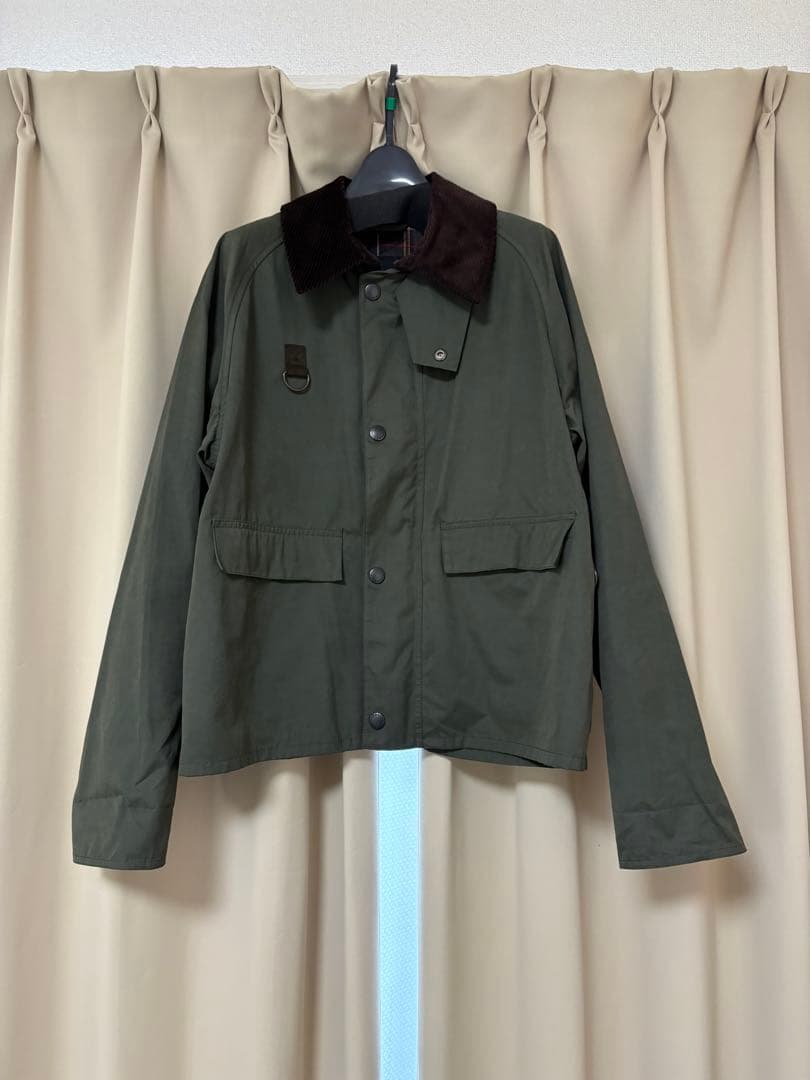 Barbour SPEY ピーチスキンコットン ショートレングスプ ルゾン