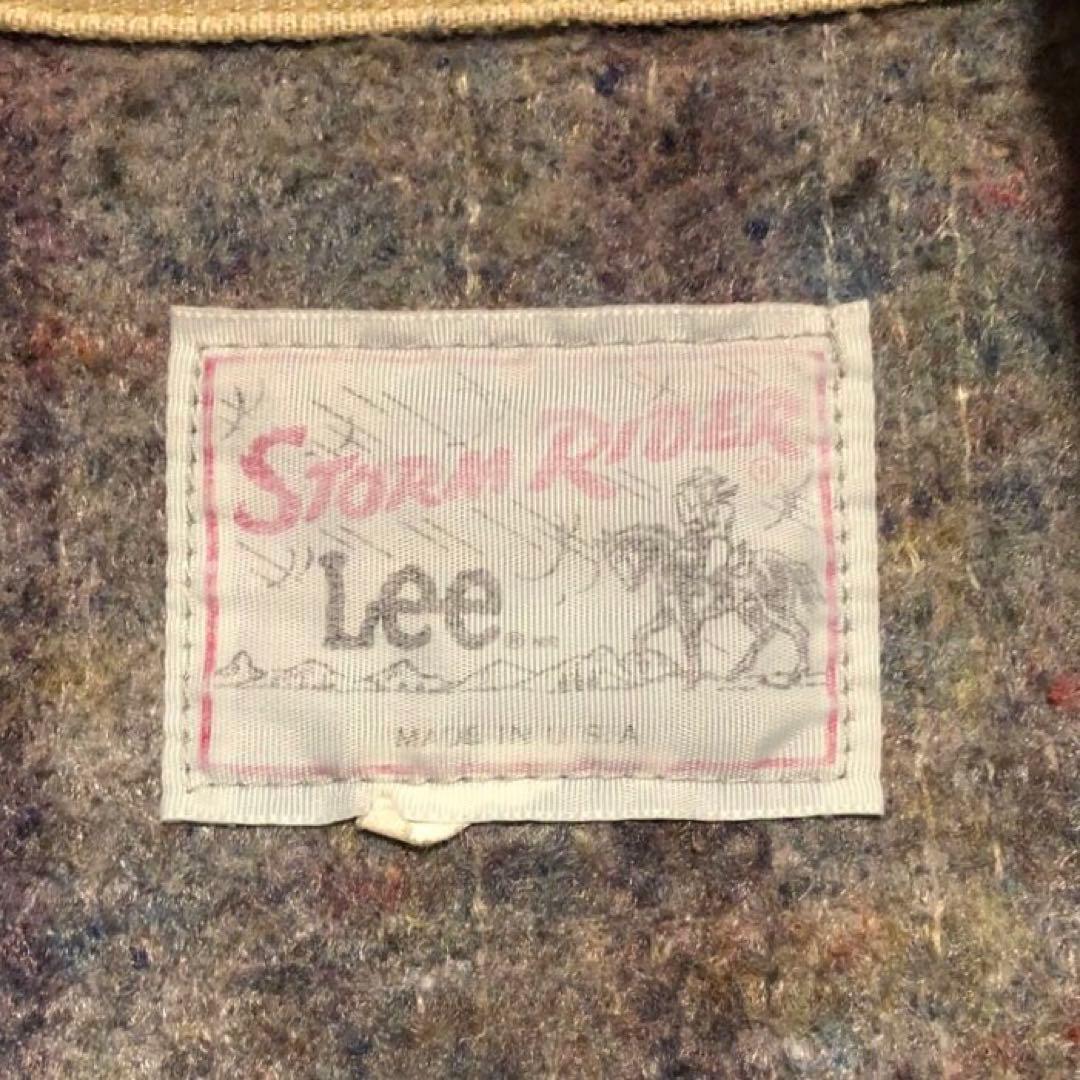 名作 70s 80s USA製 Lee STORM RIDER デニムジャケット