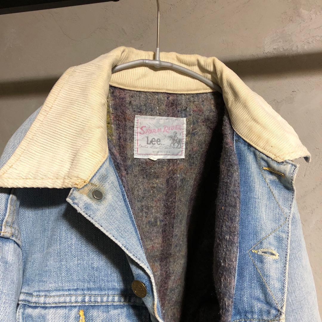 名作 70s 80s USA製 Lee STORM RIDER デニムジャケット