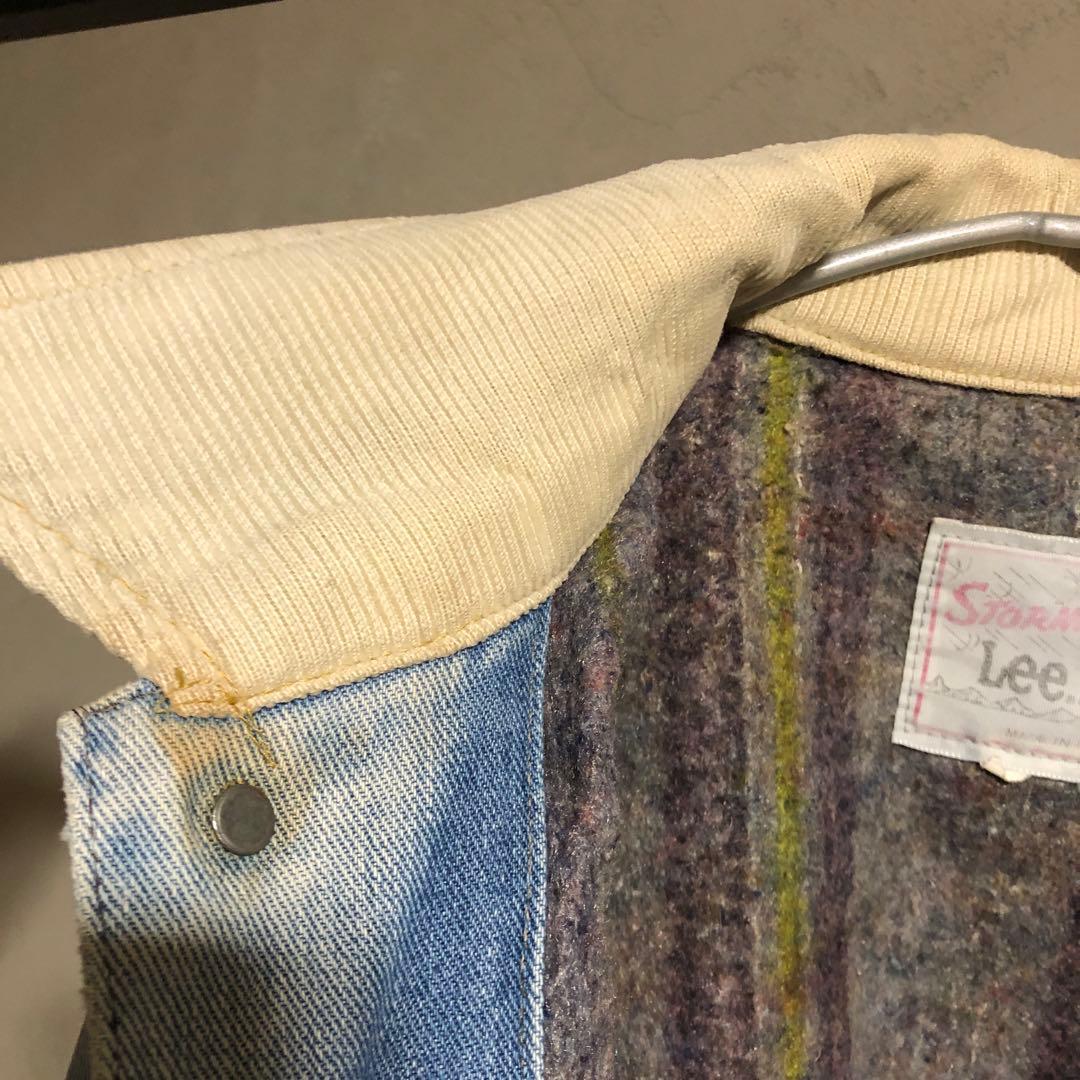 名作 70s 80s USA製 Lee STORM RIDER デニムジャケット