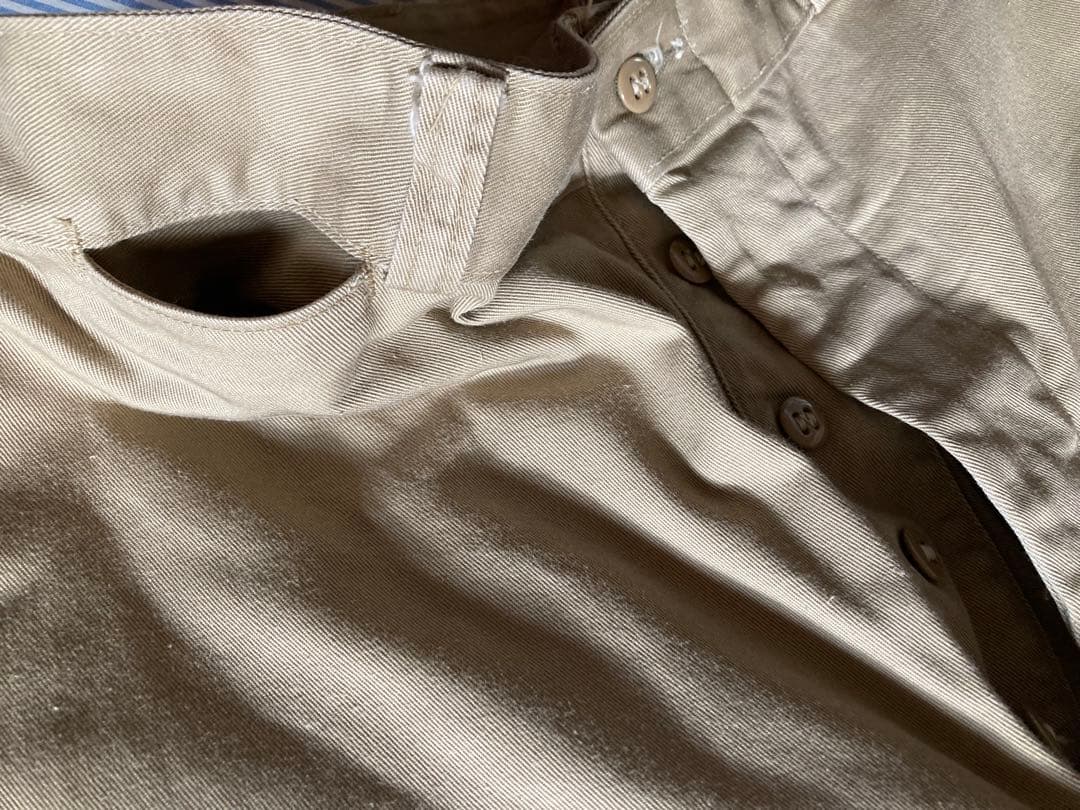 オリジナル☆m-45❗️usarmy chinoチノパン.ボタンフライ.フラップ付