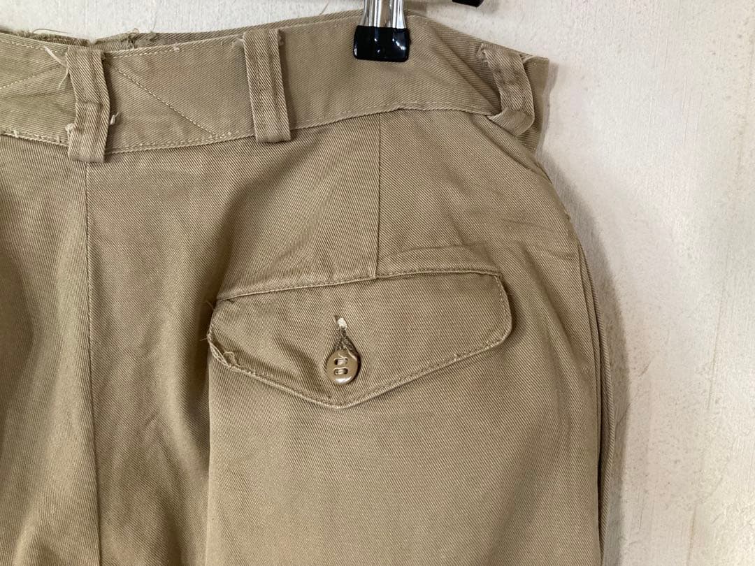 オリジナル☆m-45❗️usarmy chinoチノパン.ボタンフライ.フラップ付