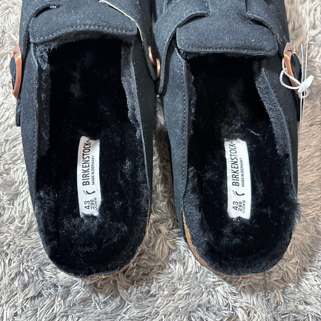 新品❣️BIRKENSTOCKビルケンシュトック ボストン ムートン 黒 箱タグ付
